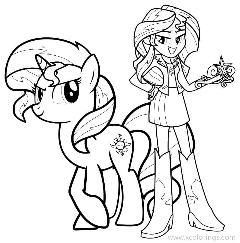 Free Equestria Girls Coloring Pages Friendship is the Miracle printable