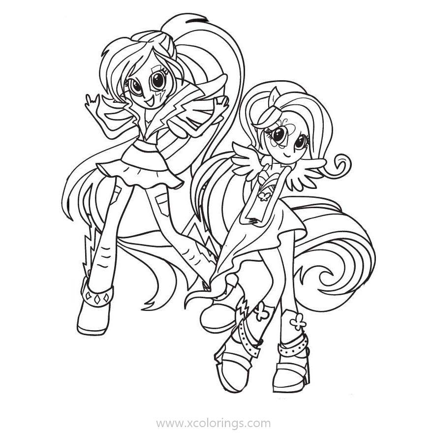 Free Equestria Girls Coloring Pages Rainbow Rocks printable