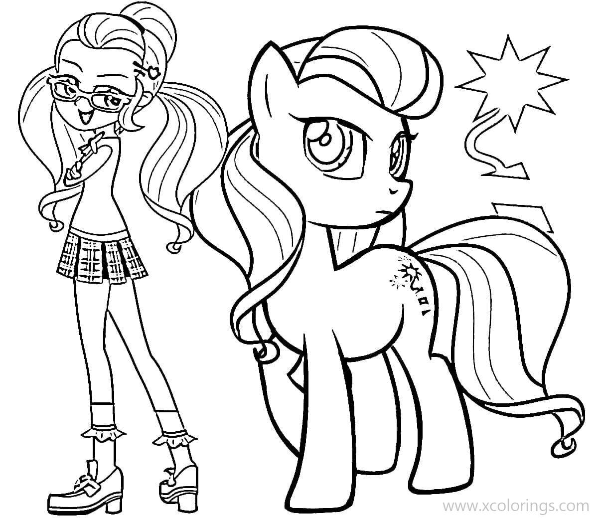 Free Equestria Girls Coloring Pages Sugarcoat printable