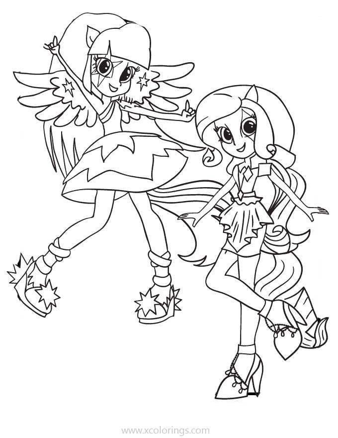 Free Equestria Girls Rainbow Rocks Coloring Pages printable