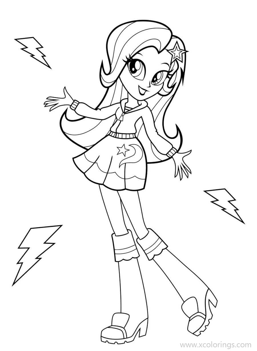 Free Equestria Girls from My Little Pony Coloring Pages printable