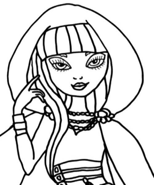 Free Ever After High Cerise Hood Coloring Pages printable