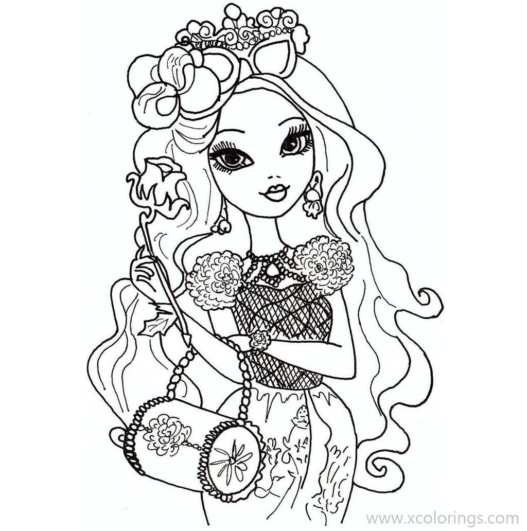 Free Ever After High Coloring Pages Briar Beauty printable