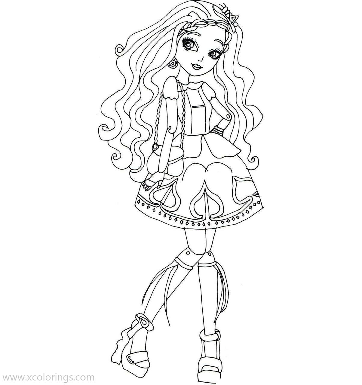 Free Ever After High Coloring Pages Cedar Wood printable