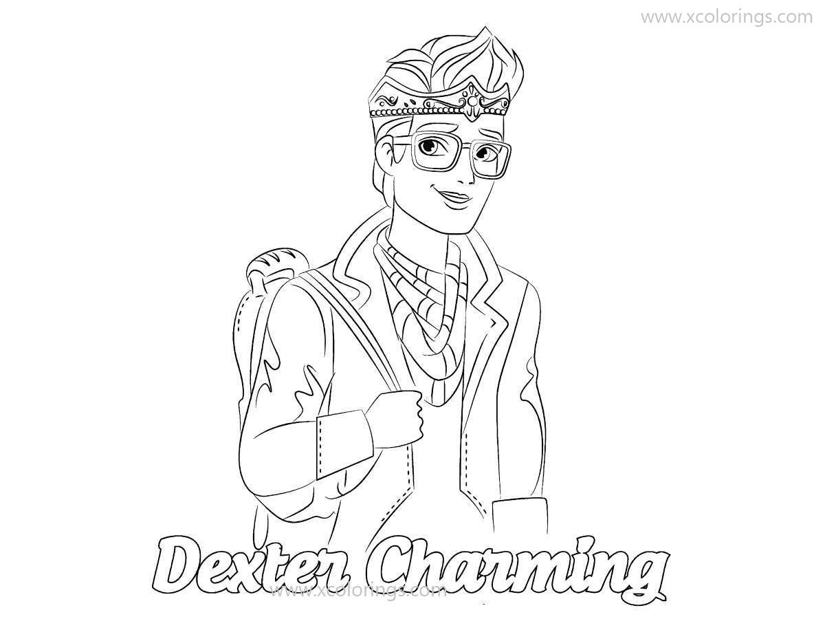 Free Ever After High Coloring Pages Dexter Charming printable