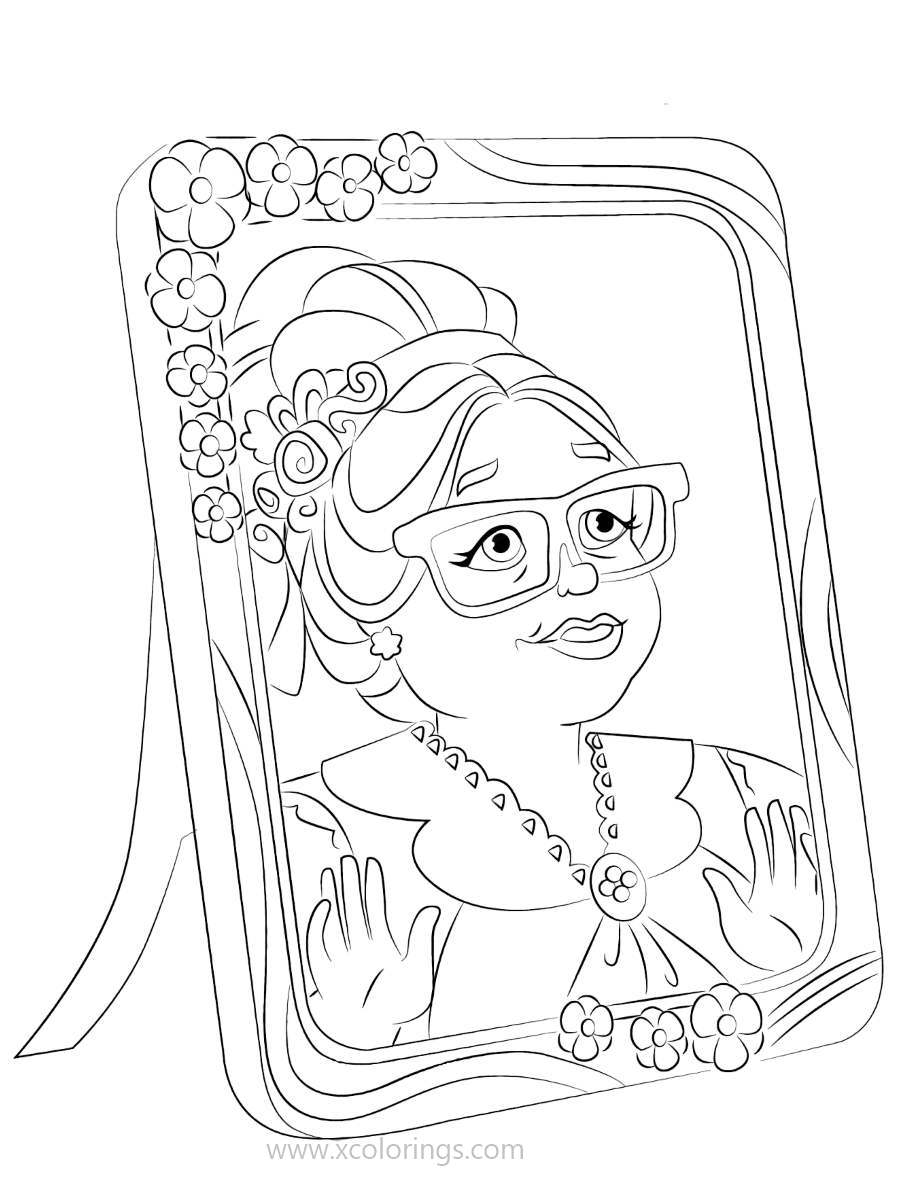 Free Ever After High Coloring Pages Photograph with Frame printable