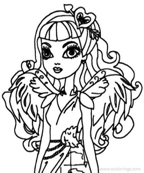 Free Ever After High Cupid Coloring Pages printable
