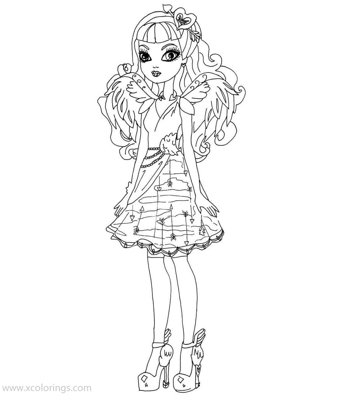 Free Ever After High Doll C A Cupid Coloring Pages printable