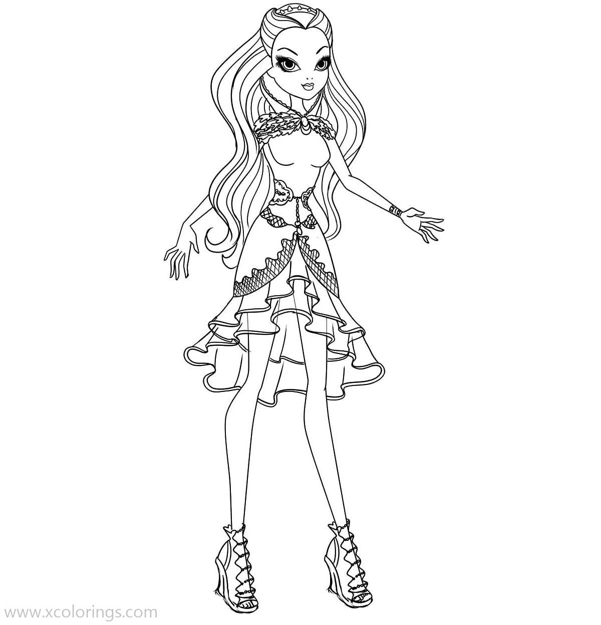 Free Ever After High Raven Coloring Pages printable