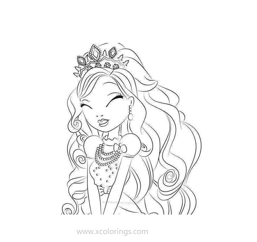 Free Ever After High Royal Revel Character Coloring Pages printable