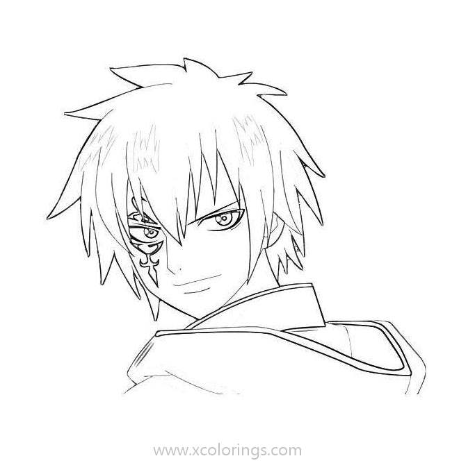 Free Fairy Tail Coloring Pages Jellal printable
