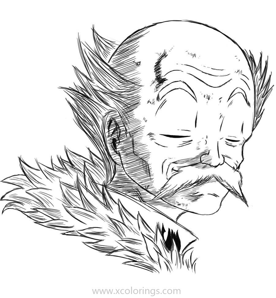 Free Fairy Tail Coloring Pages Makarov Dreyar printable