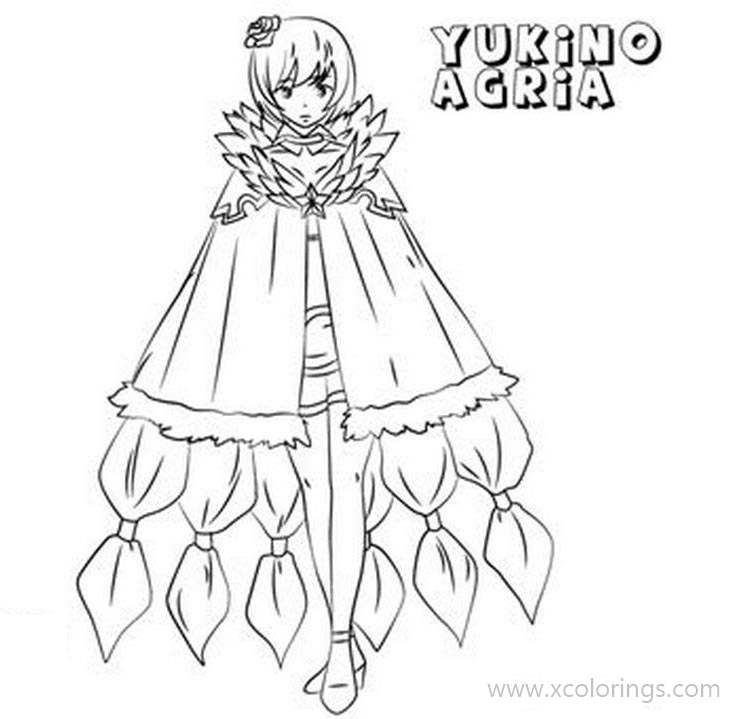 Free Fairy Tail Coloring Pages Yukino Agria printable