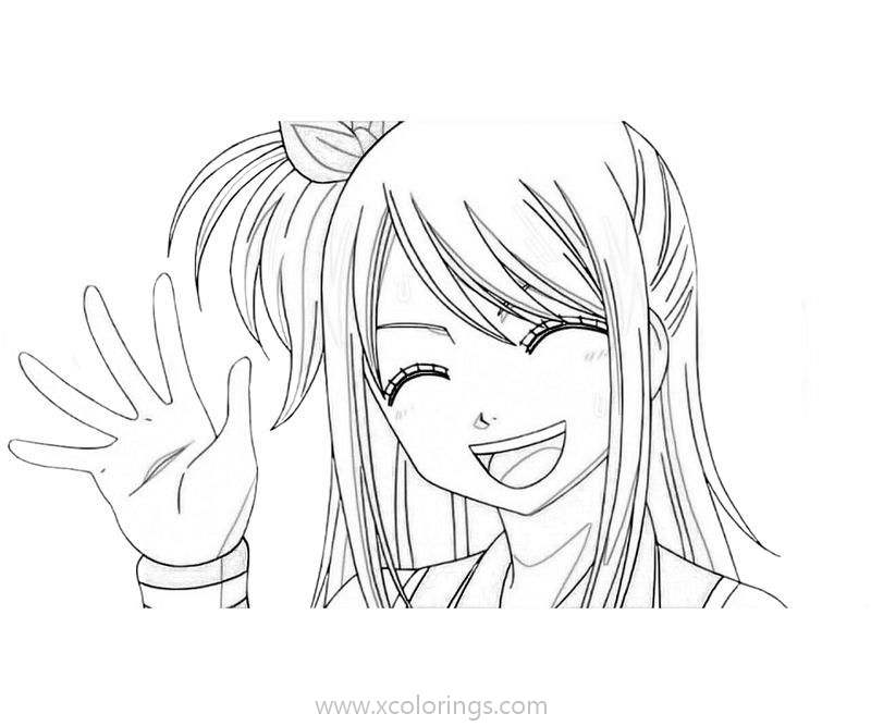 Free Fairy Tail Lucy Coloring Pages printable