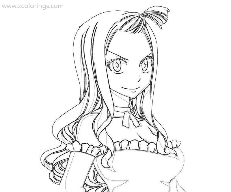 Free Fairy Tail Mirajane Coloring Pages printable