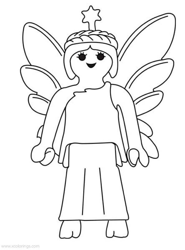 Free Fairy from Playmobil Coloring Pages printable