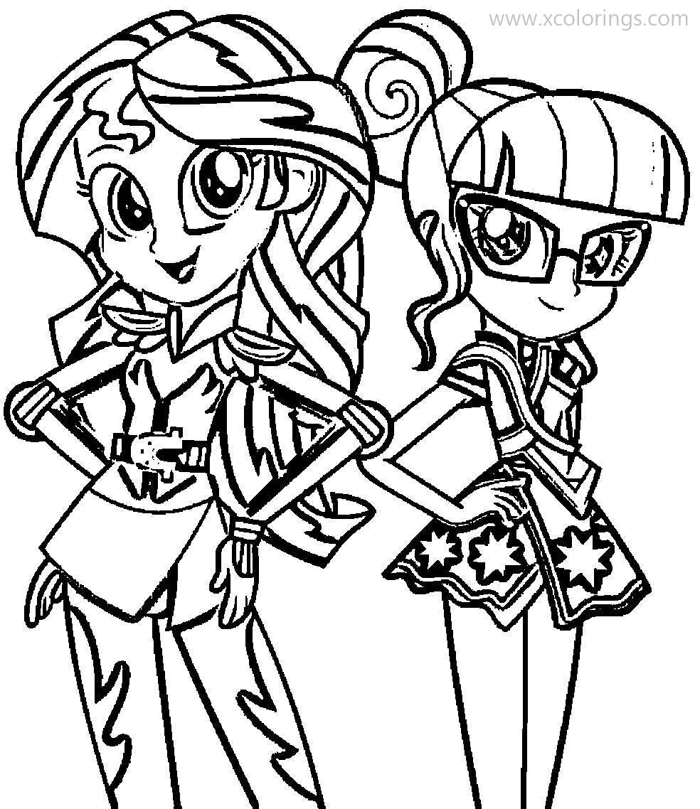 Free Fashionable Equestria Girls Coloring Pages printable