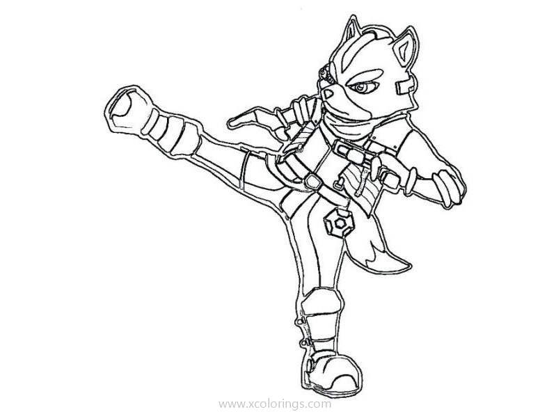 Free Fox from Brawl Stars Coloring Pages printable