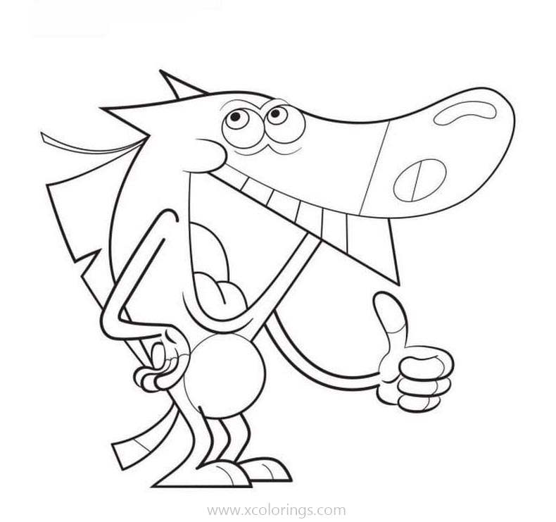 Free Funny Zig And Sharko Coloring Pages printable