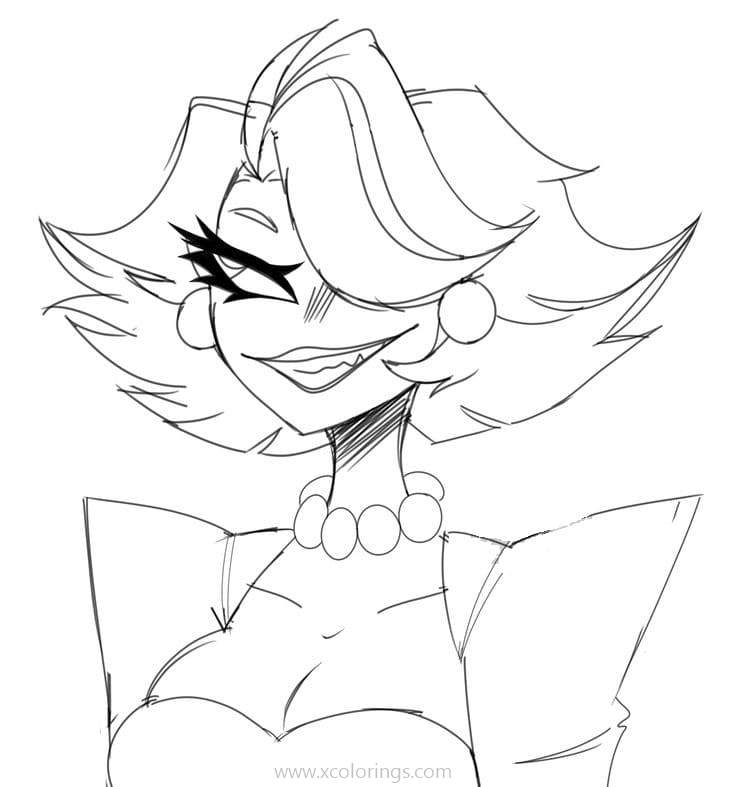 115 Simple Hazbin Hotel Coloring Pages for Kindergarten