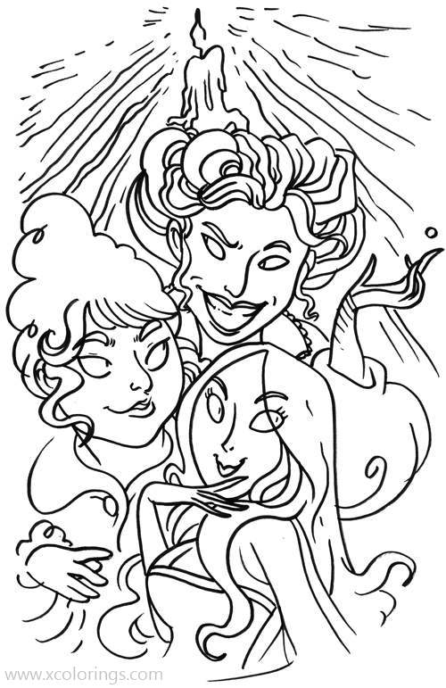 Free Hocus Pocus Coloring Pages by secondlina printable