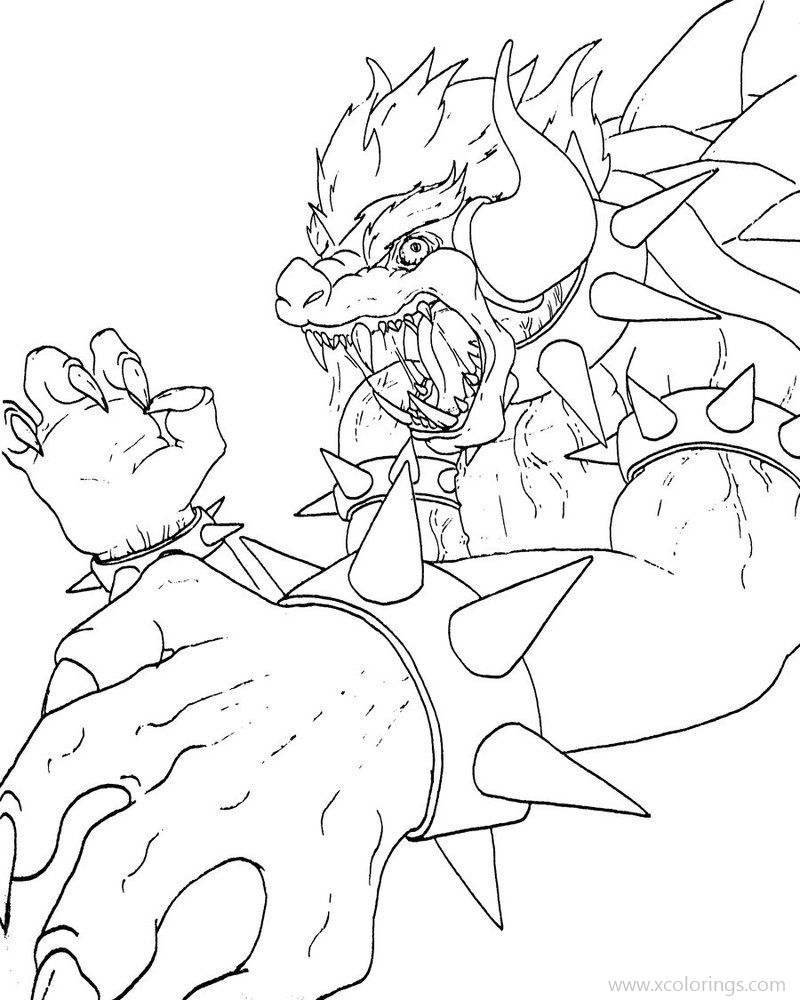 Free Horrible Bowser Coloring Pages printable