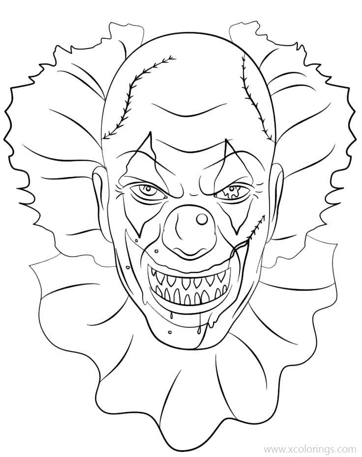 Free How to Draw Pennywise Coloring Pages printable