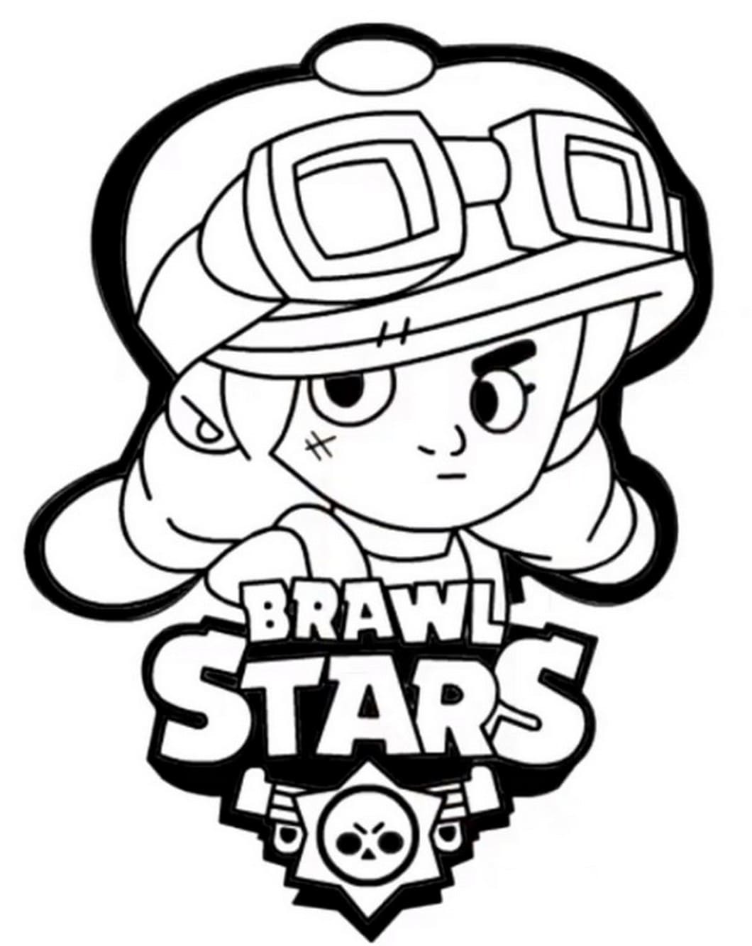 Free Jessie Coloring Pages from Brawl Stars printable