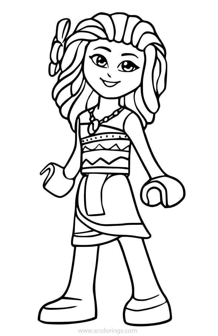 Lego Disney Moana Coloring Pages XColorings