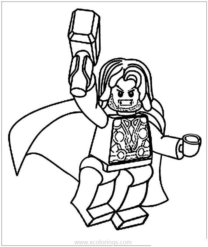 Free Lego Thor Coloring Pages printable