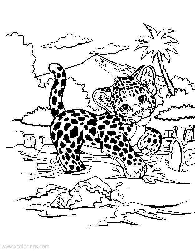 Free Lisa Frank Animals Coloring Pages Cheetah printable