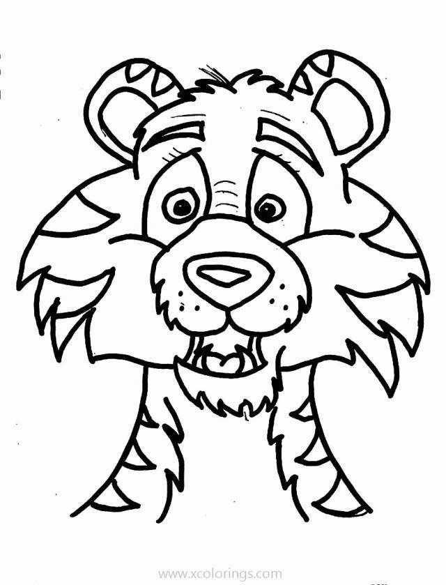 Free Lisa Frank Animals Coloring Pages Tiger printable