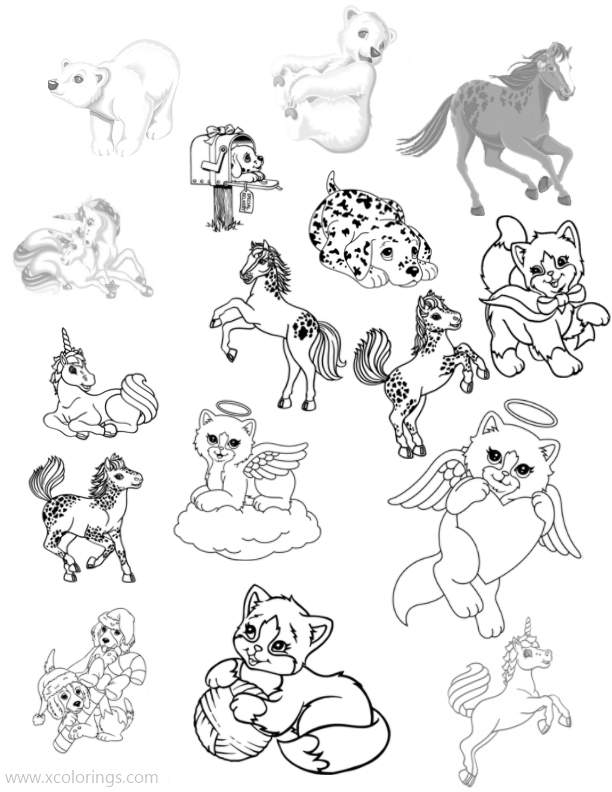 Free Lisa Frank Animals Coloring Pages printable