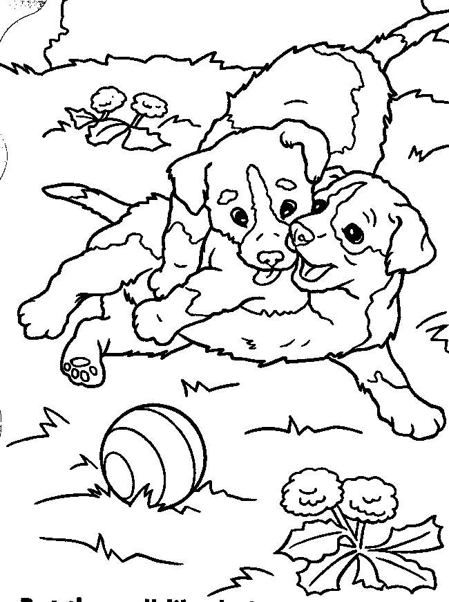 Free Lisa Frank Animals Dogs Coloring Pages printable
