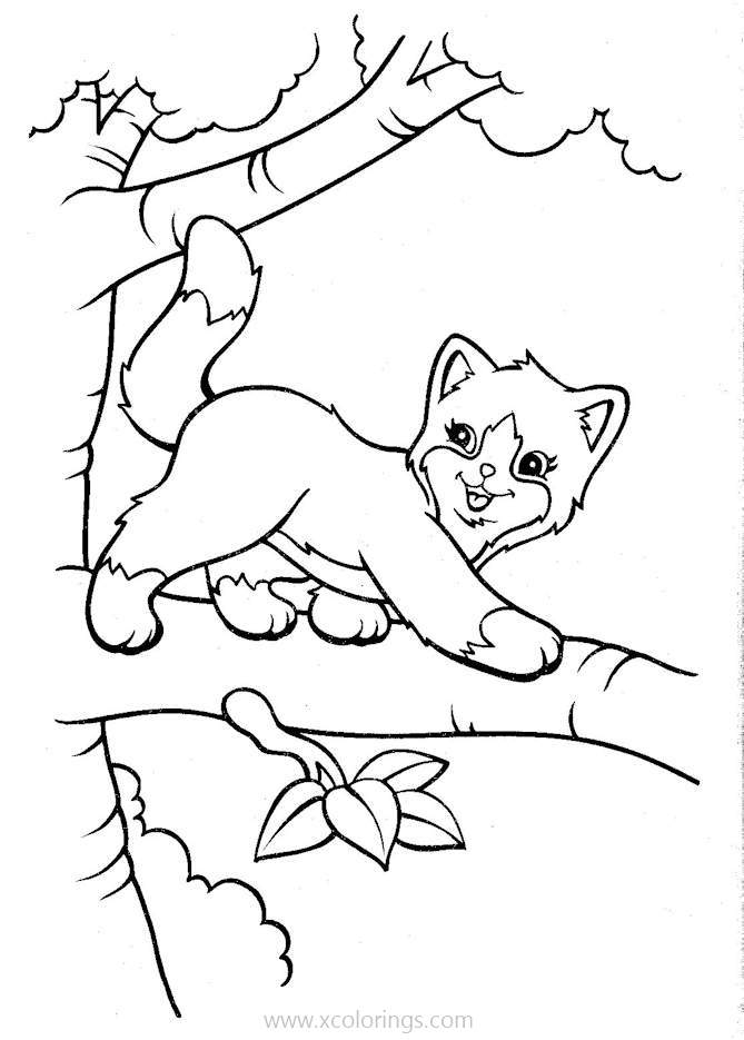 Free Lisa Frank Animals Kitty Coloring Pages printable