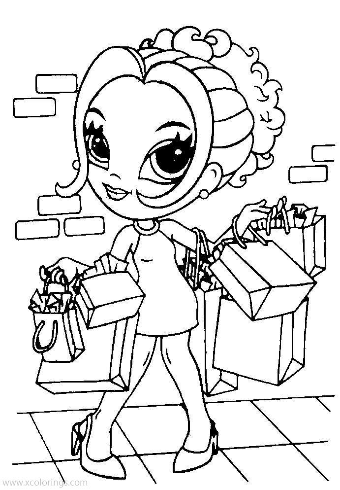 Free Lisa Frank Coloring Pages Shopping Day printable