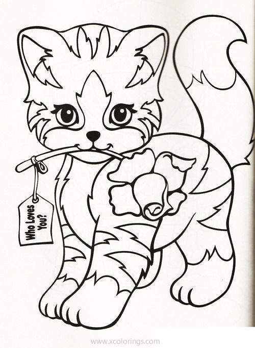 Free Lisa Frank Kitty Coloring Pages printable