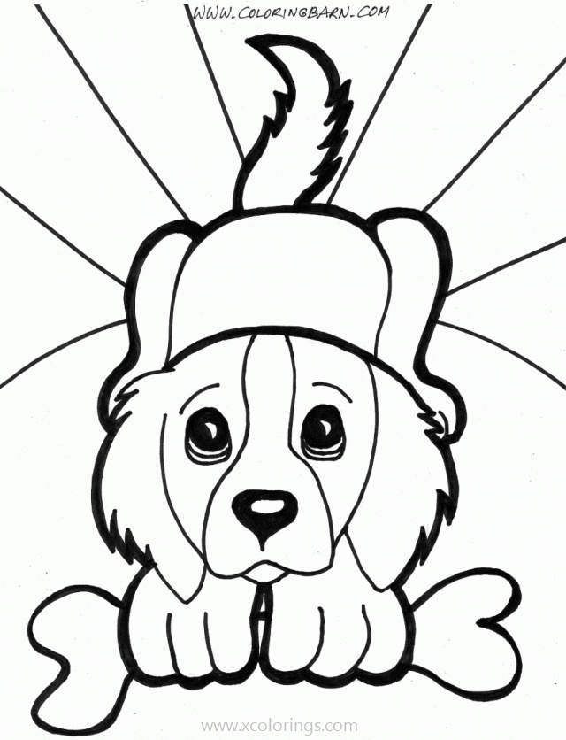 Free Lisa Frank Puppy Coloring Pages printable