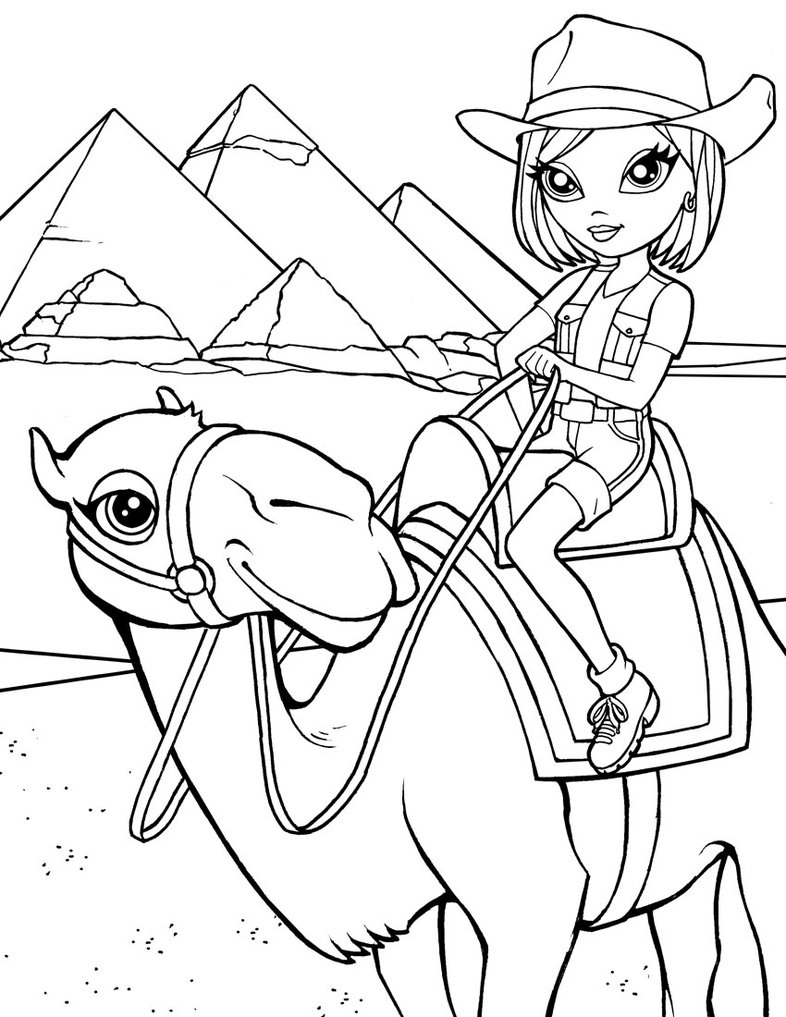 Free Lisa Frank Travels Egypt Coloring Pages printable