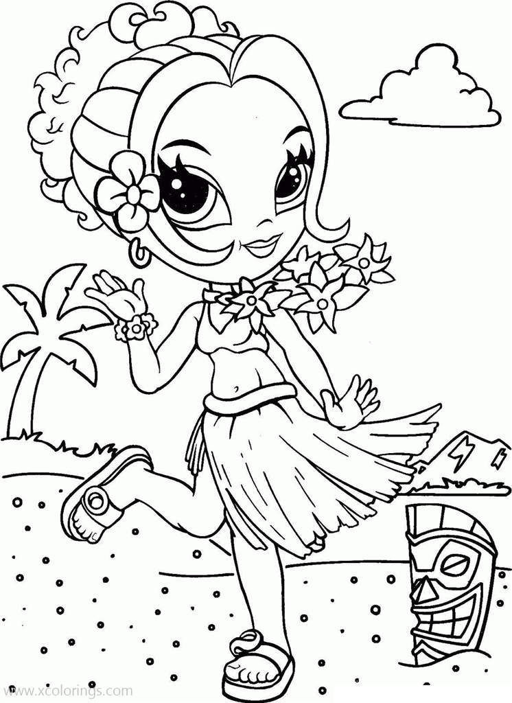 Free Lisa Frank is Dancing Coloring Pages printable