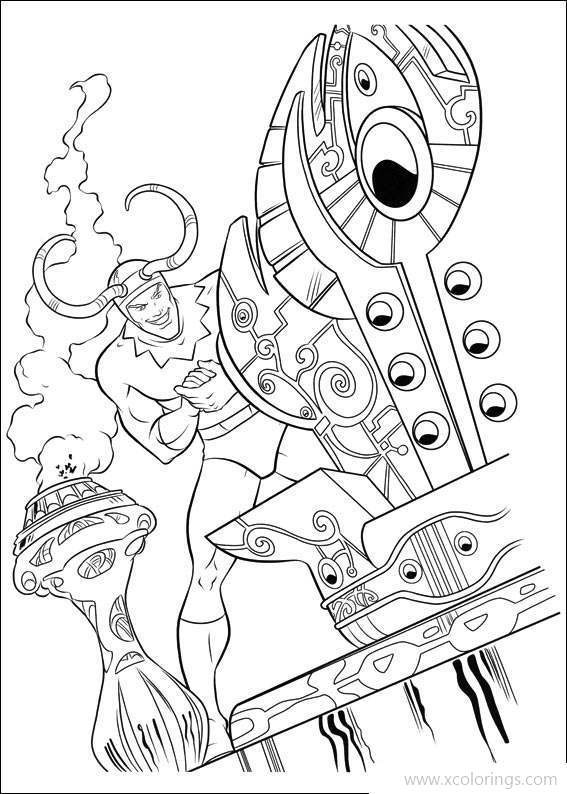Free Loki from Thor Coloring Pages printable