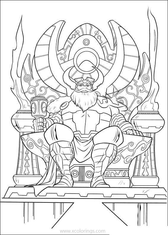 Free Lord from Thor Coloring Pages printable