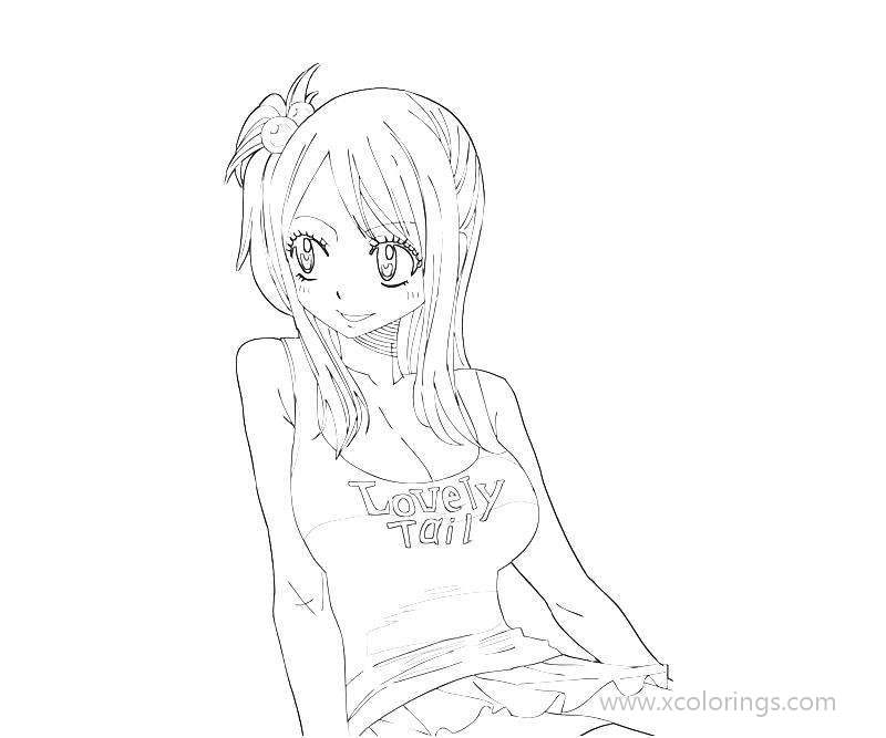 Free Lucy Heartfilia Coloring Pages printable
