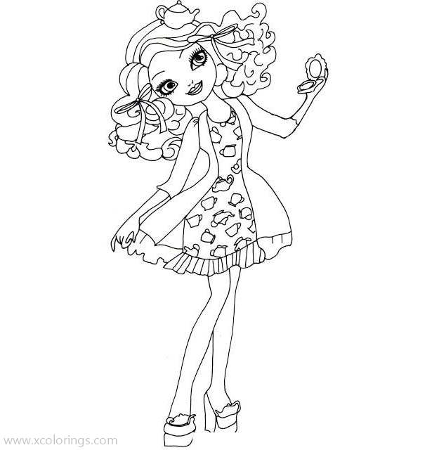Free Madeline Hatter Coloring Pages printable