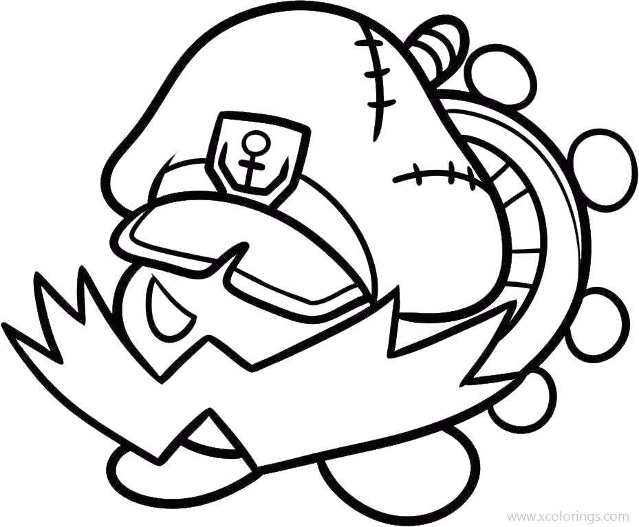 Paper Mario Coloring Pages Captain - XColorings.com