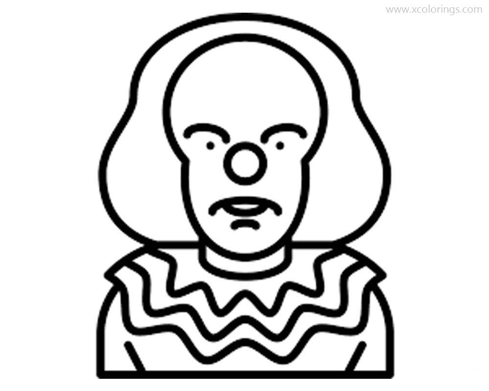 Free Pennywise Coloring Pages Easy for Kids printable