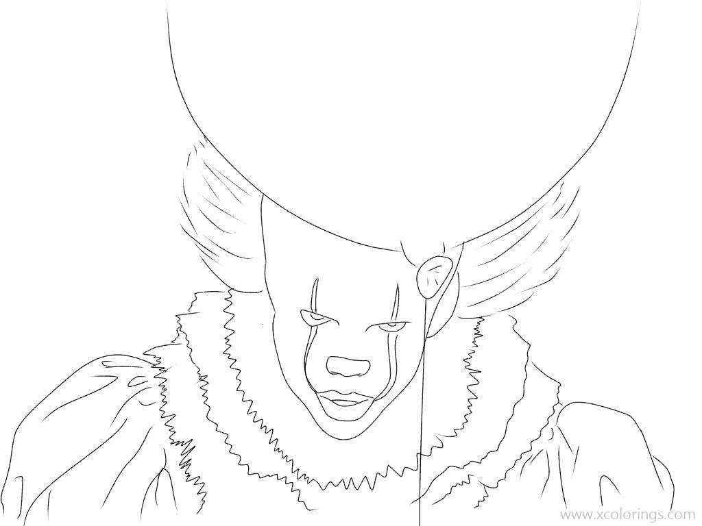 Free Pennywise Coloring Pages for Halloween printable