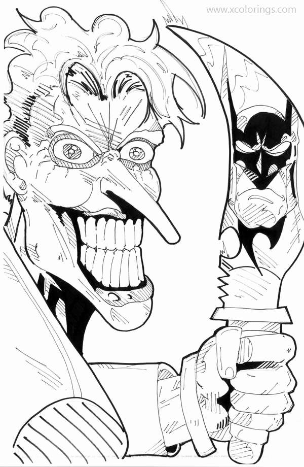 Free Pennywise and Batman Coloring Pages printable