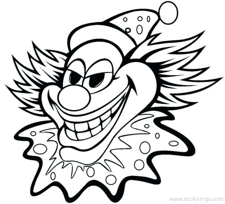 Free Pennywise with Hat Coloring Pages printable