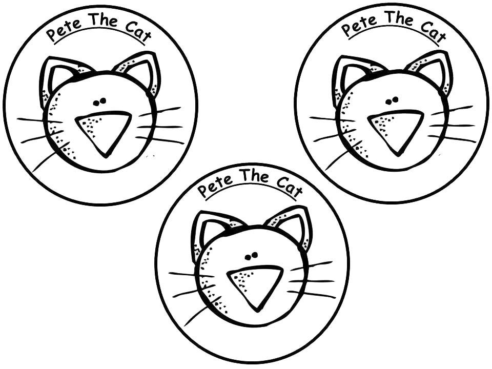 Free Pete The Cat Logo Coloring Pages printable